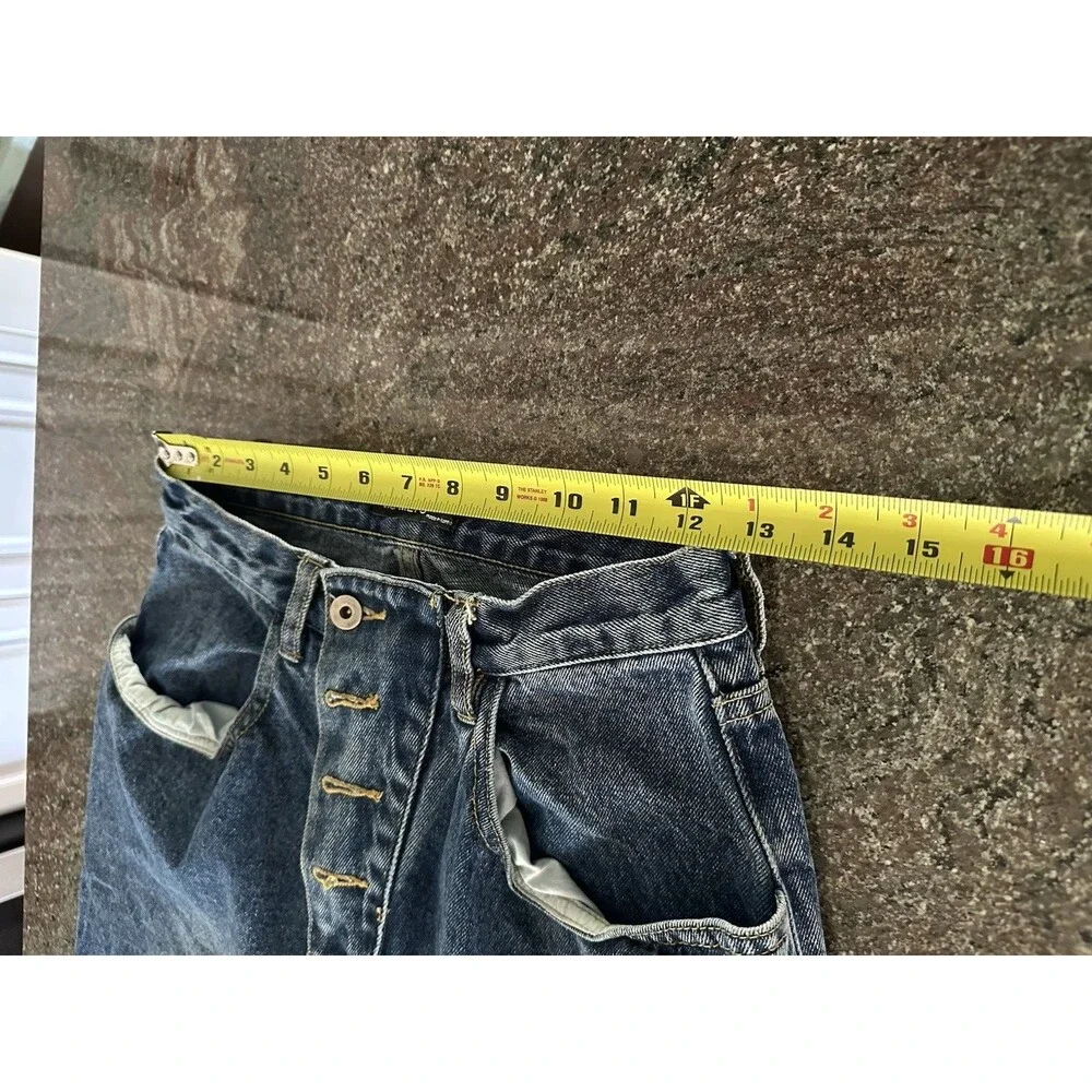 Barrel Baggy Jean High Rise  Blue Jeans  Super‎ Cute! NICE!! zipper  pockets 26